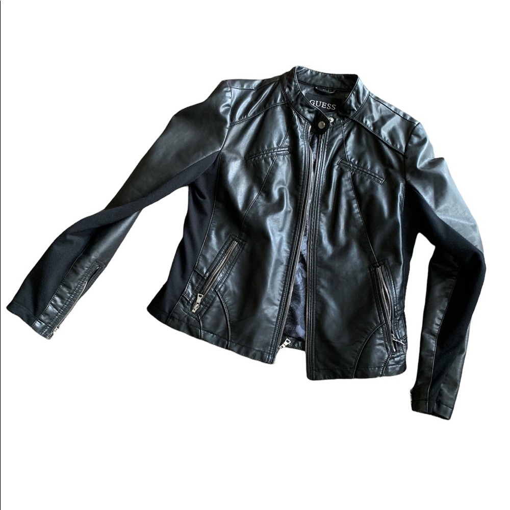 Guess faux-leather jacket - L